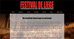 Desktop Screenshot of festivaldeliege.be